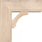 Ekena Millwork Imperial Block Smooth Bracket w/ Offset Brace, Douglas Fir, 7 1/2"W x 20"D x 20"H BKT0806X20X20IMP05SDF - alternate 3